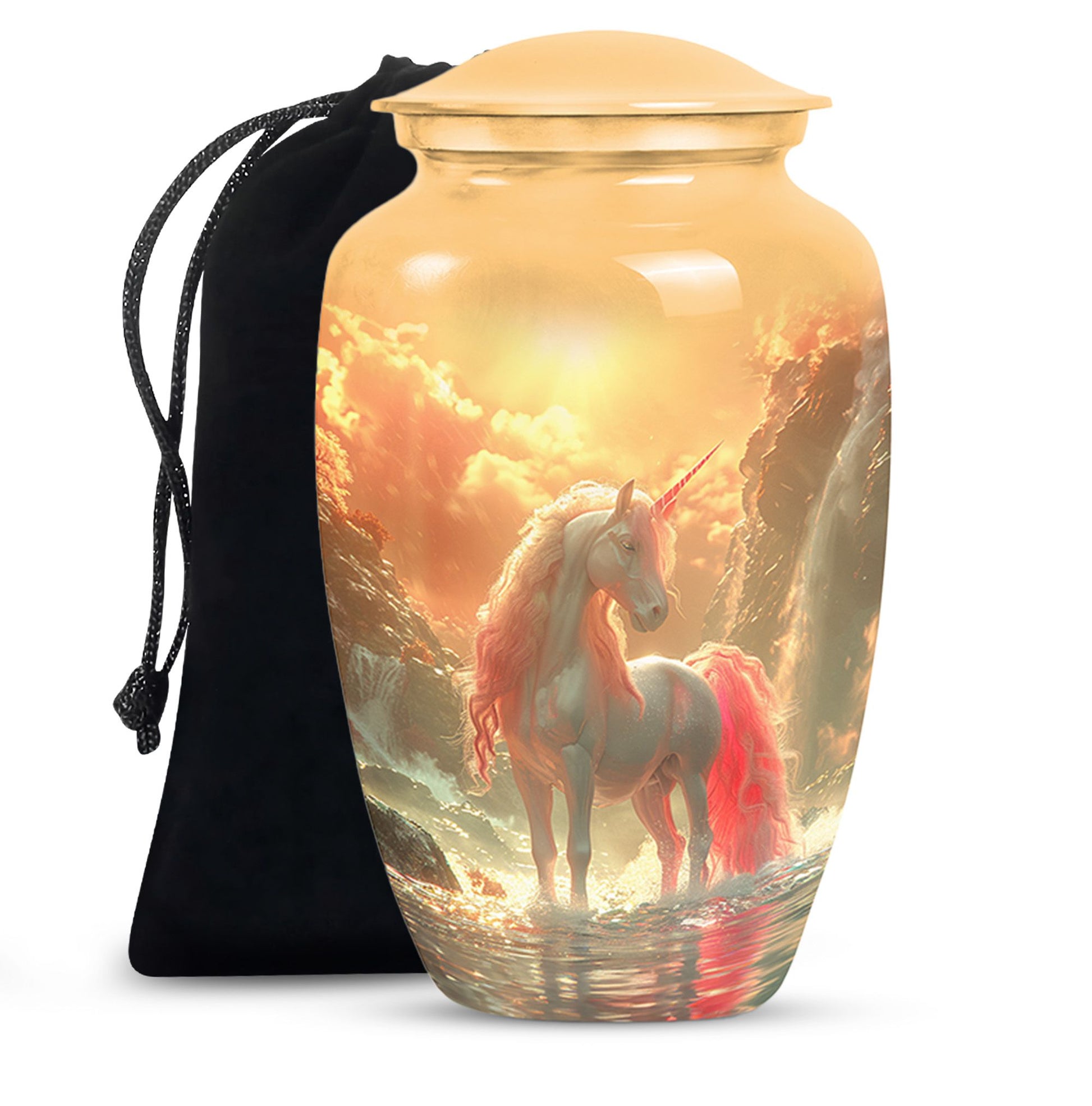Mystical Dawn Unicorn Cremation Urns For Human Ashes - Large Urn For Mom