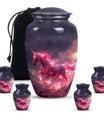 Neon Unicorn Cremation Urns For Human Ashes - Funeral Urns For Men