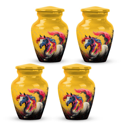 Personalized Horse Cremation Urn for Adult - 10-inch, 200 cu in - Yatskia