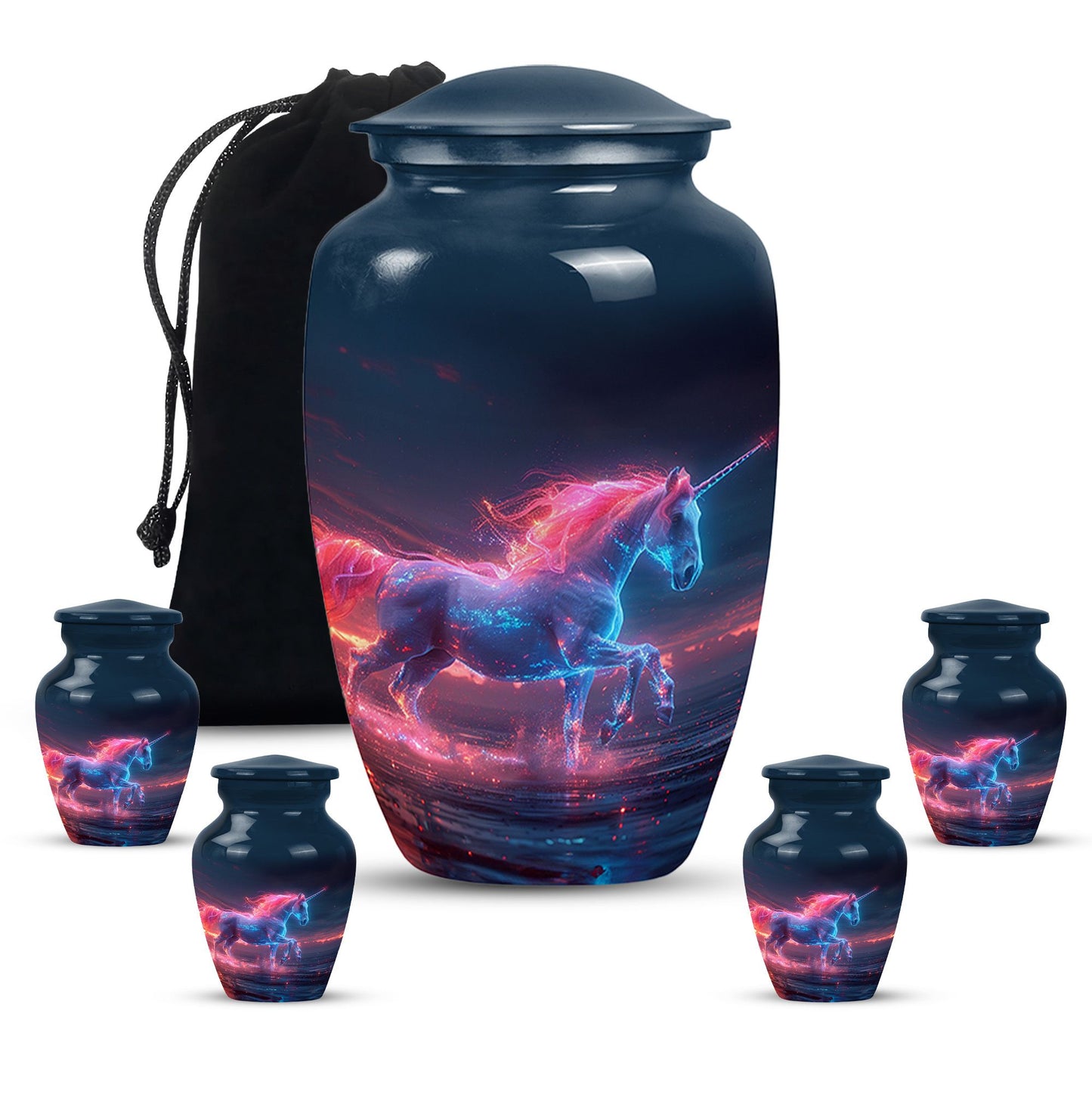 Personalized Horse Cremation Urn for Women - 10-inch, 200 cu in - Yatskia