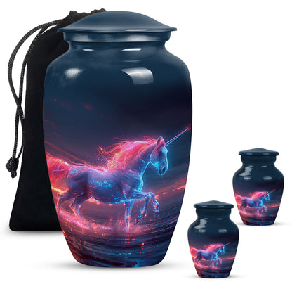 Personalized Horse Cremation Urn for Women - 10-inch, 200 cu in - Yatskia