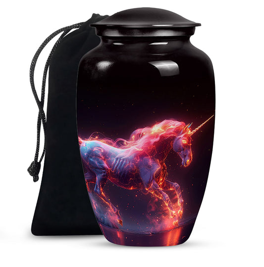 Cosmic Unicorn Cremation Urns For Human Ashes - Funeral Urn For Adult