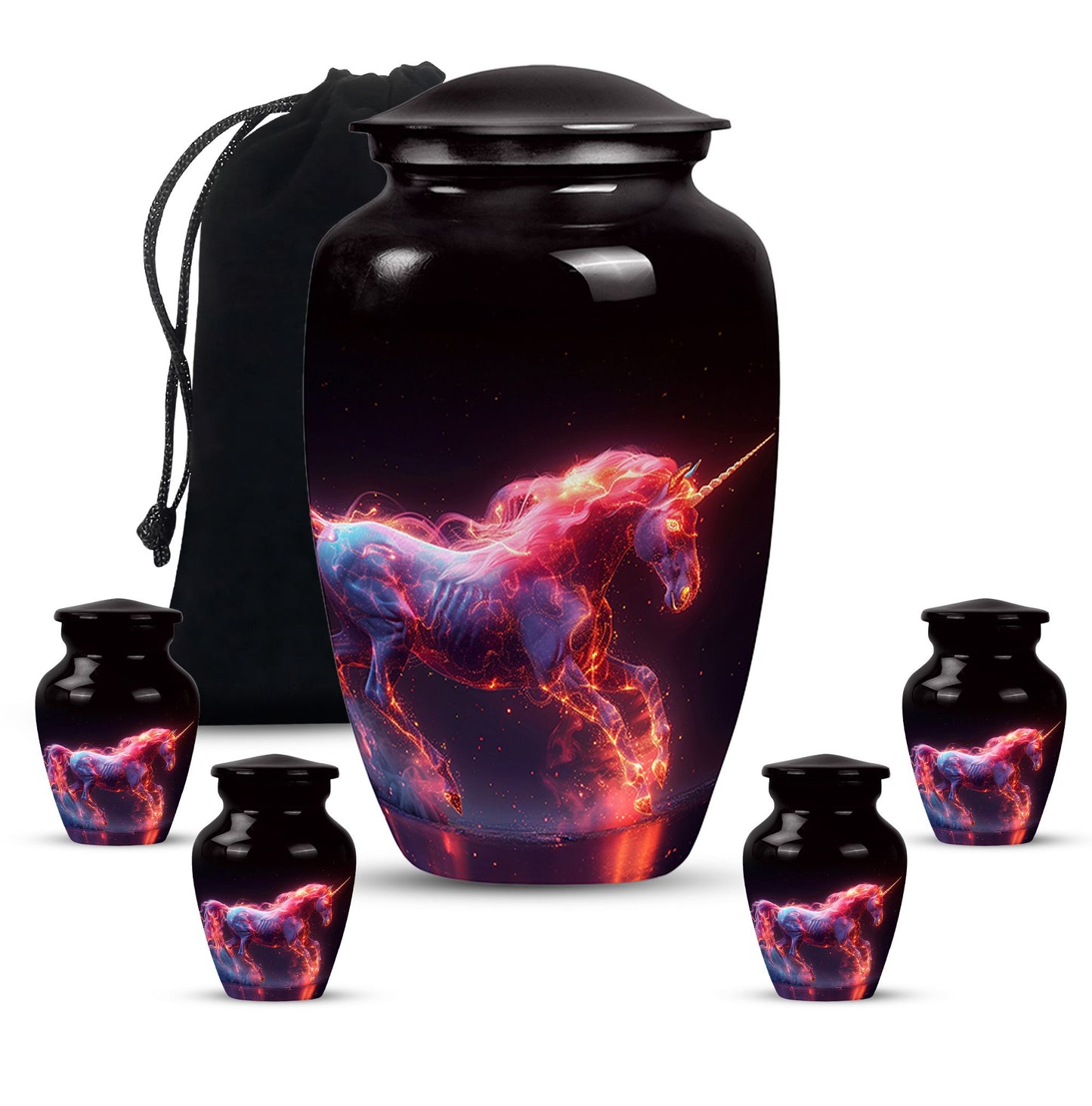 Personalized Unicorn Cremation Urn for Adult - 10-inch, 200 cu in - Yatskia