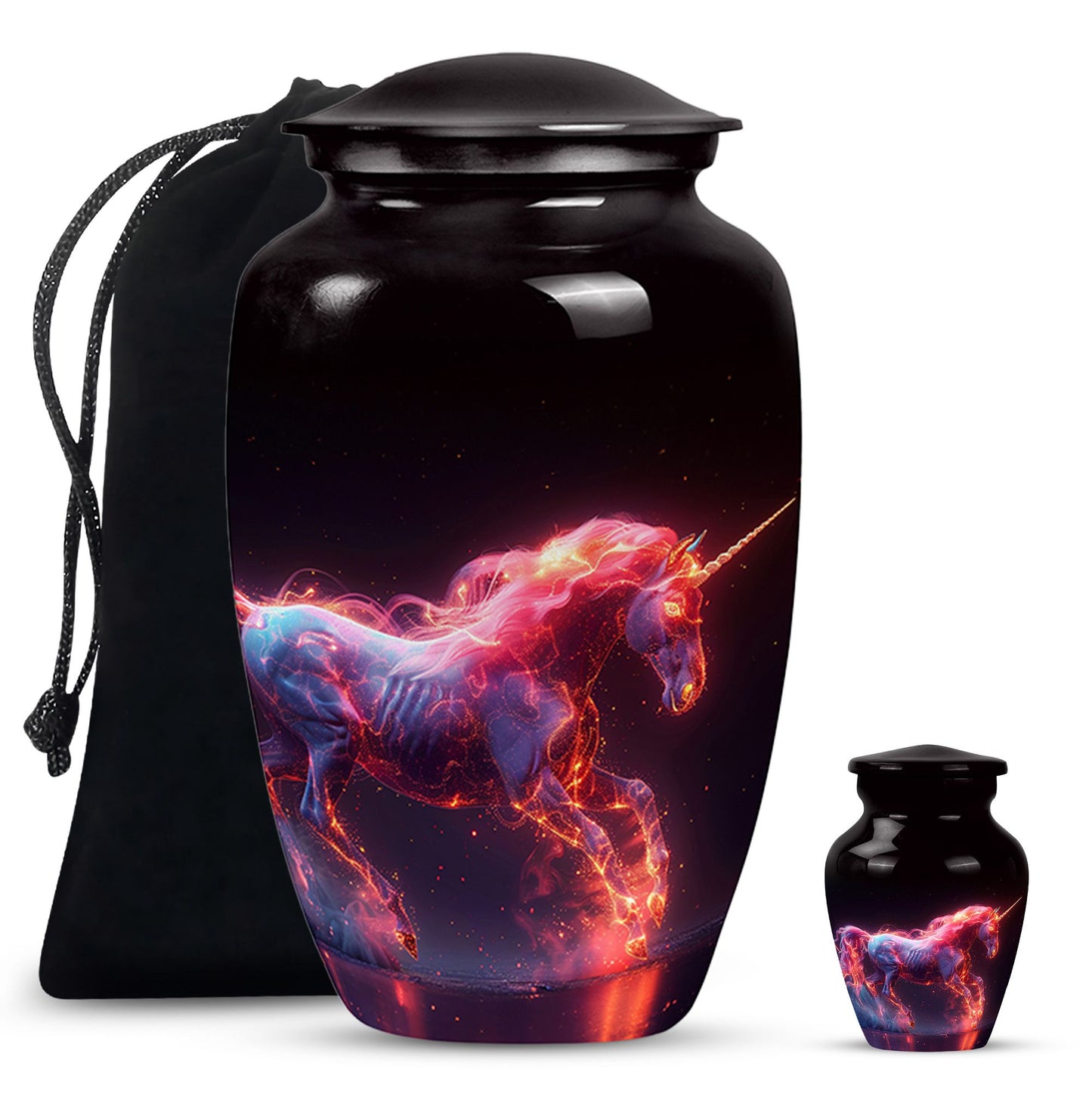 Personalized Unicorn Cremation Urn for Adult - 10-inch, 200 cu in - Yatskia