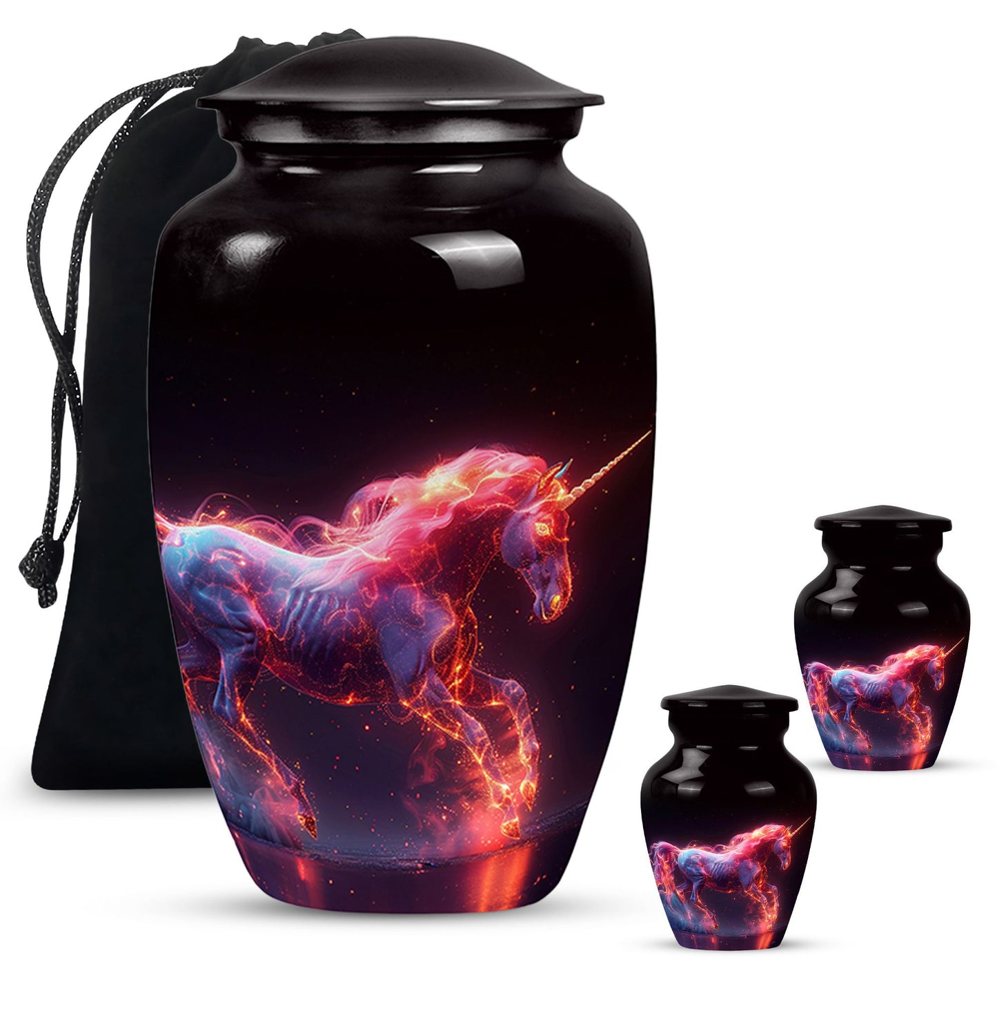 Personalized Unicorn Cremation Urn for Adult - 10-inch, 200 cu in - Yatskia