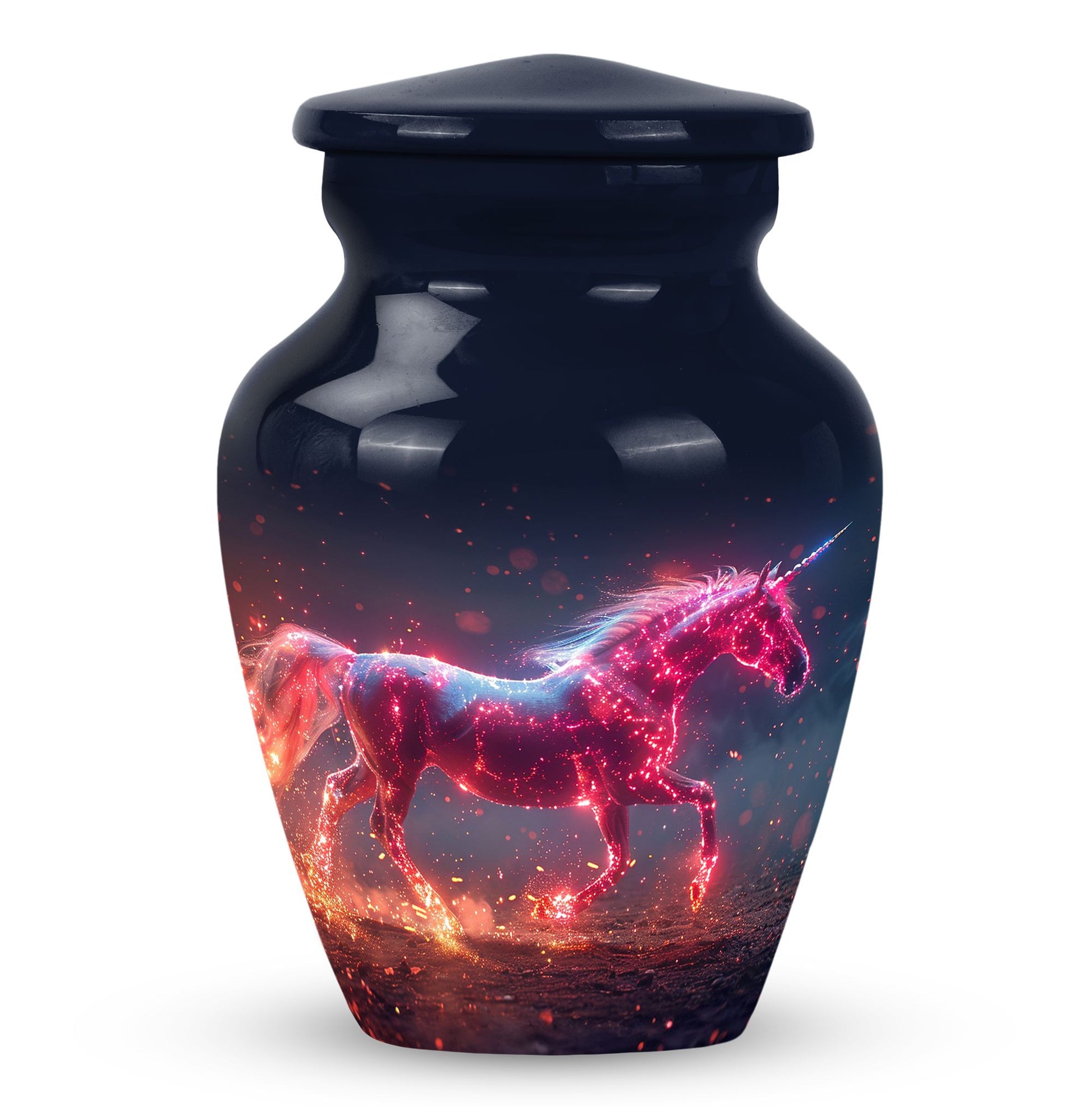 Sparkling Unicorn Cremation Urns Large & Small Combo For Women & Men
