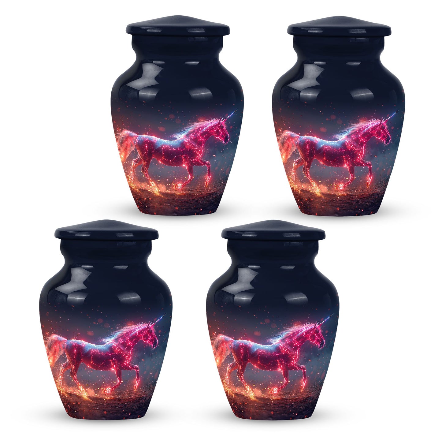 Personalized Unicorn Cremation Urn for Women - 10-inch, 200 cu in - Yatskia