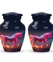 Sparkling Unicorn Cremation Urns Large & Small Combo For Women & Men