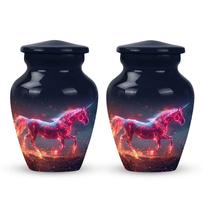 Personalized Unicorn Cremation Urn for Women - 10-inch, 200 cu in - Yatskia