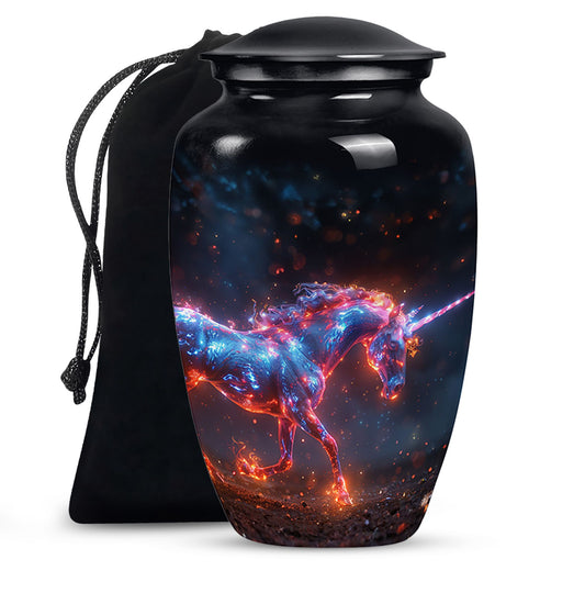 Supernova Steed Unicorn Cremation Urns For Human Ashes - Funeral Urn