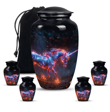 Large Urn With 4 Keepsake Urn