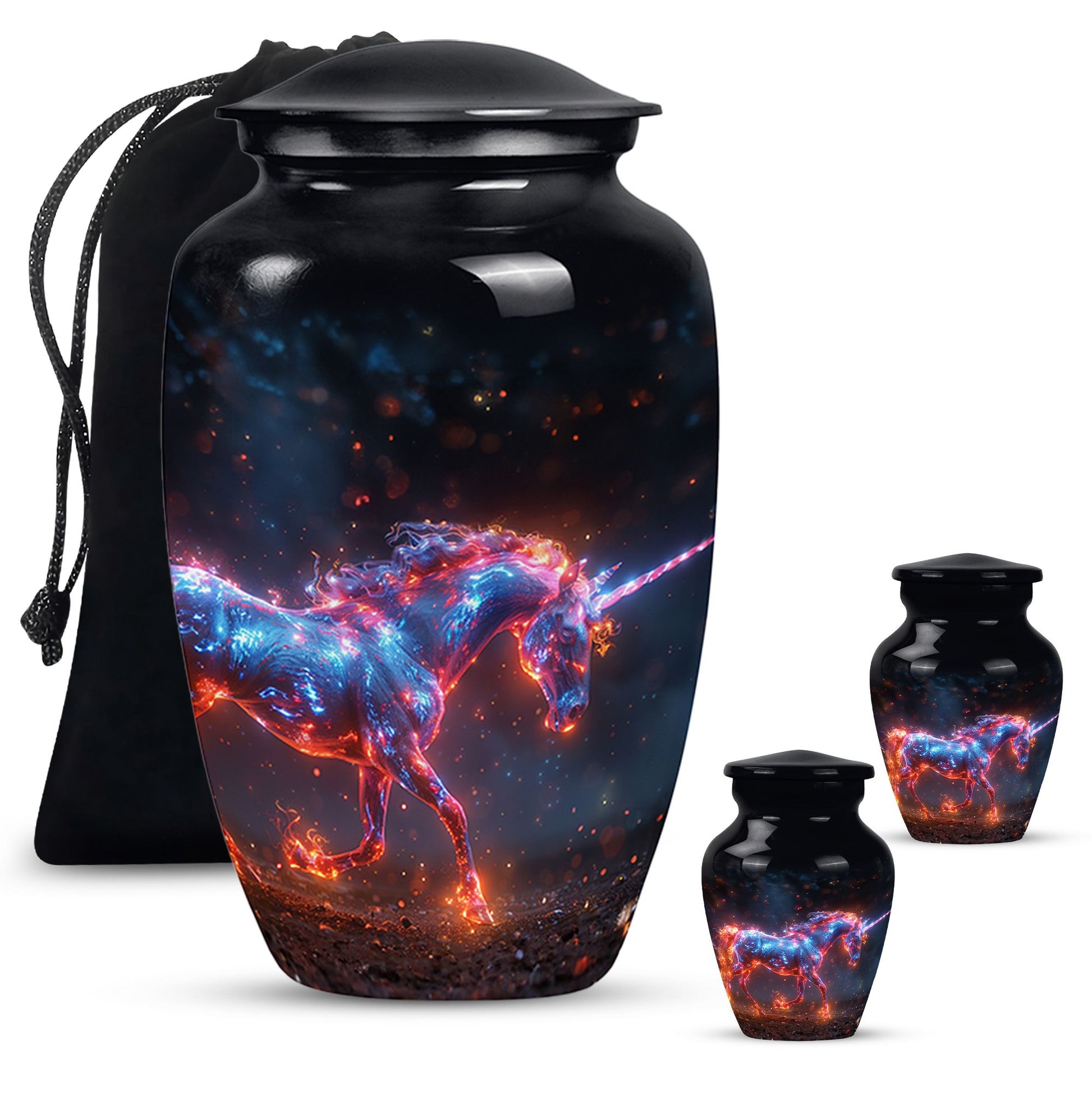 Supernova Steed Unicorn Cremation Urns For Human Ashes - Funeral Urn