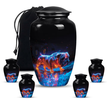 Large Urn With 4 Keepsake Urn