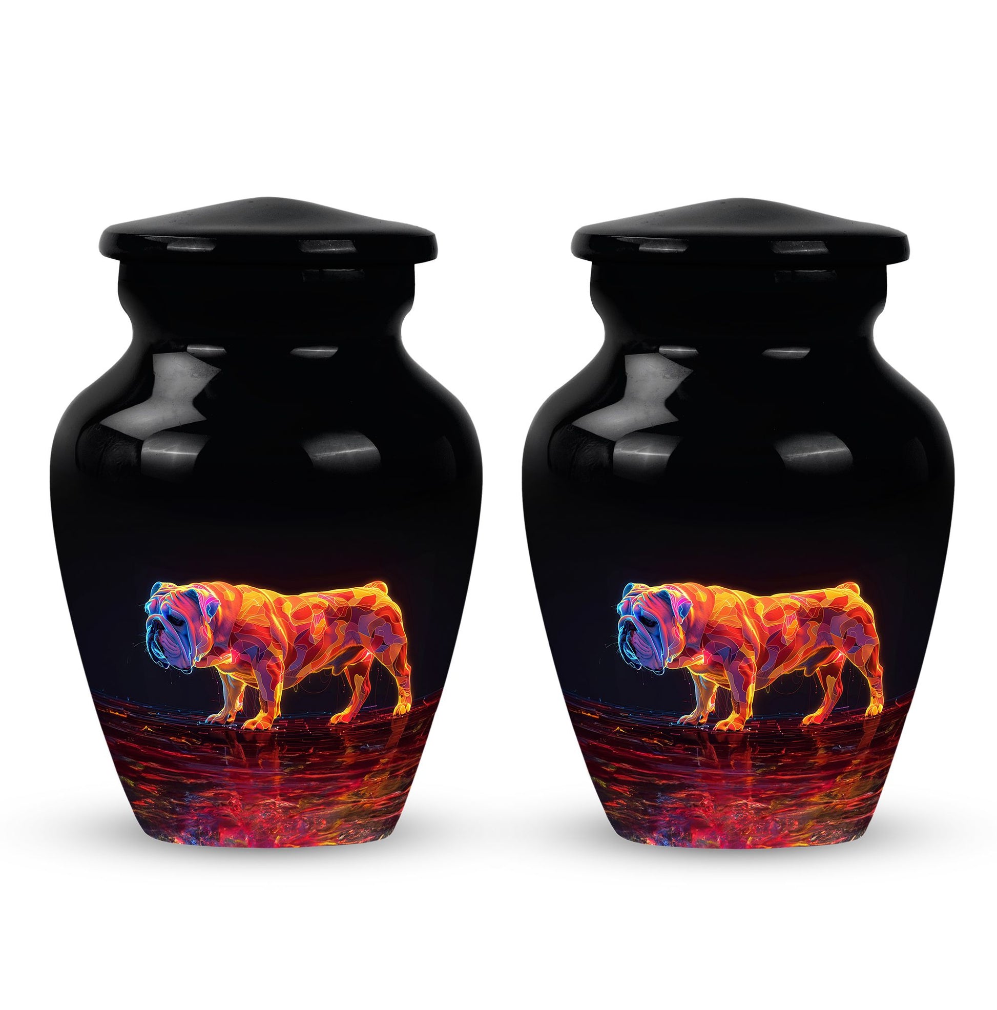 Inferno Bully Dog Cremation Urns For Human Ashes - Urn Set For Ashes