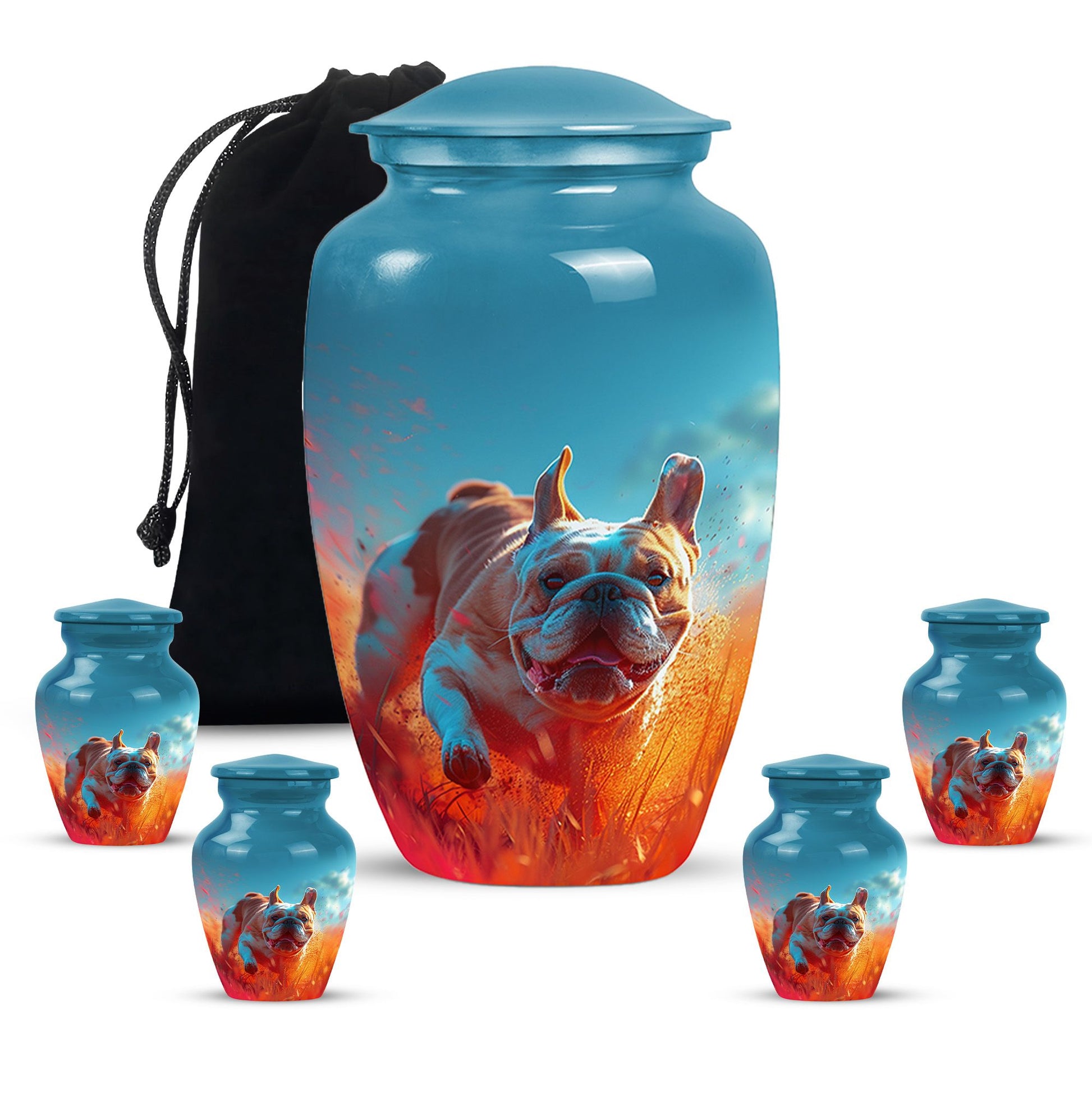 Bulldog Burial Urn - Large Pet Urns For Ashes