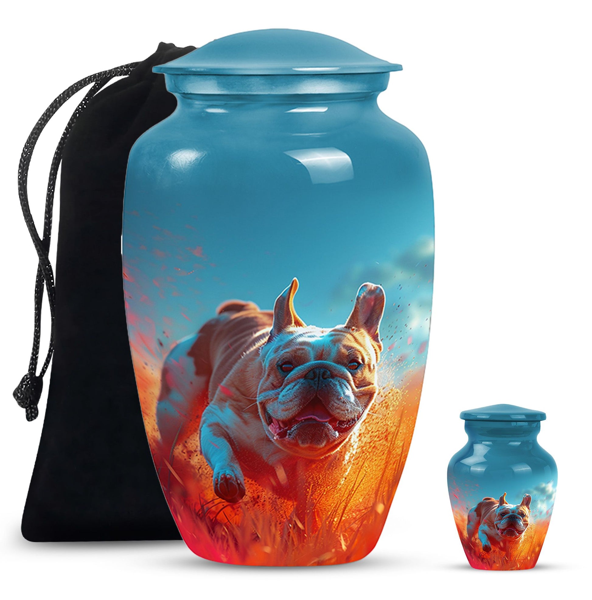 Bulldog Burial Urn - Large Pet Urns For Ashes