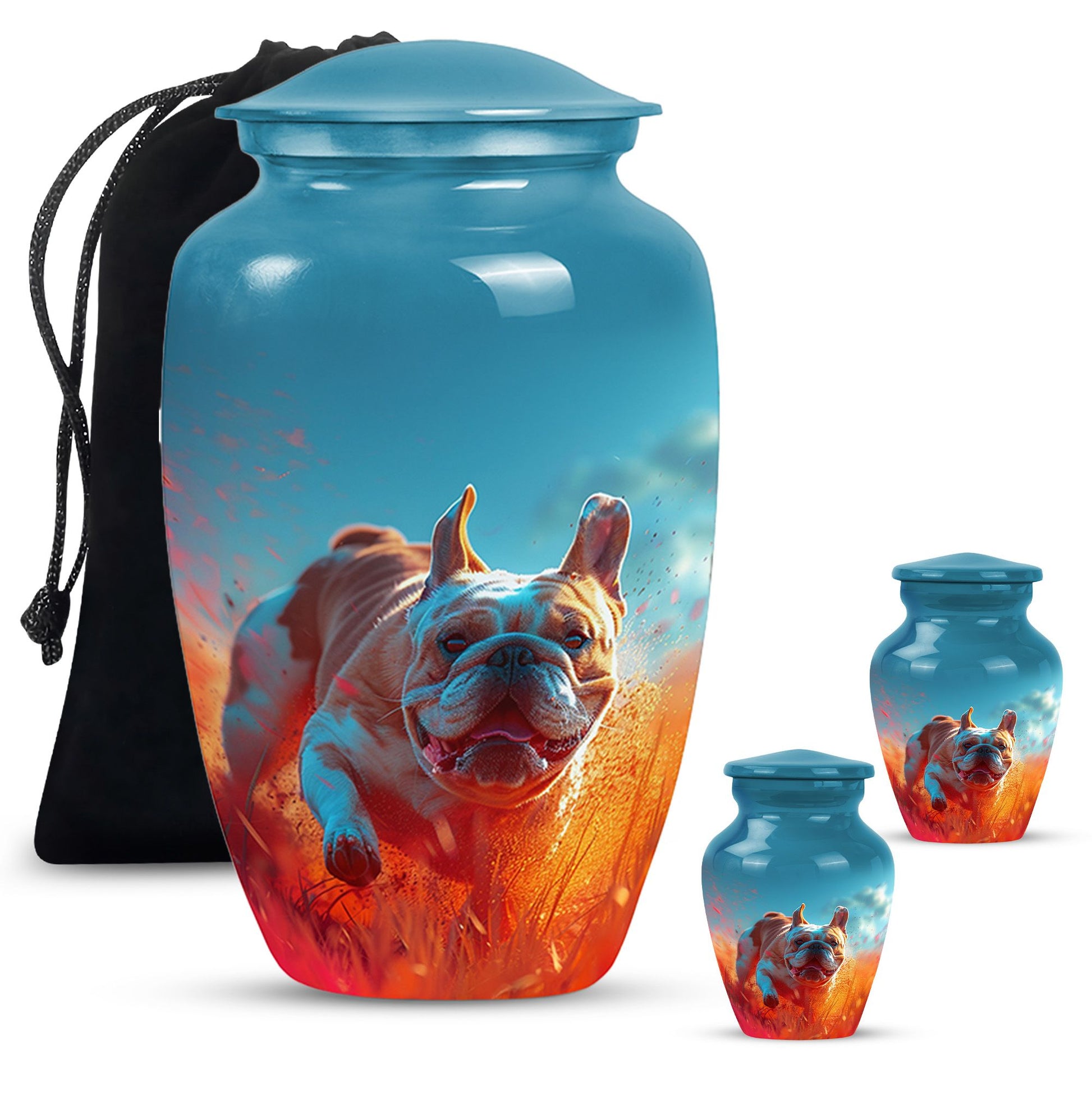 Bulldog Burial Urn - Large Pet Urns For Ashes