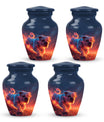Fiery Bulldog Memorial Ashes Urn - Large Cremation Urn For Pets