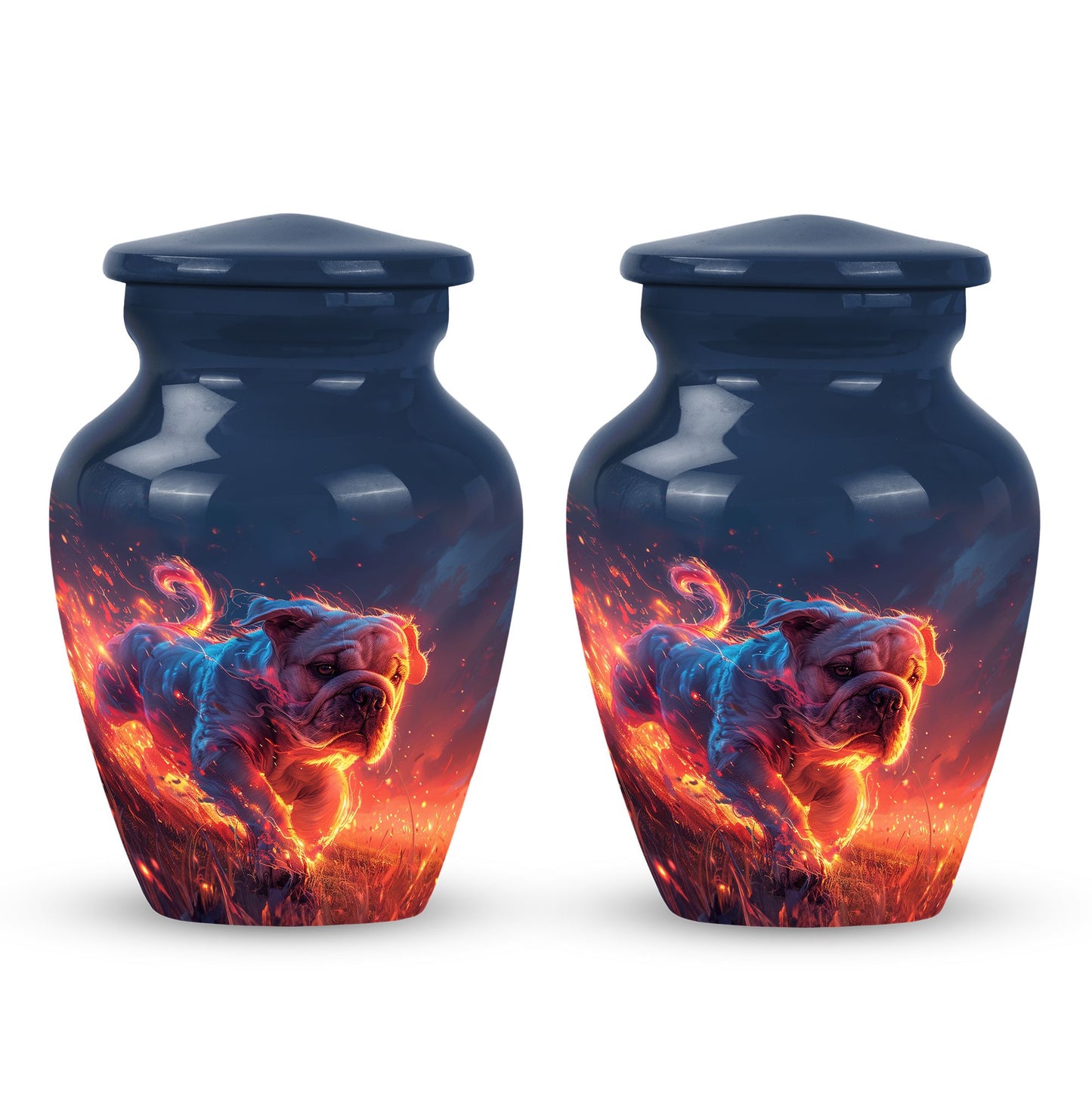 Bulldog Memorial Ashes Urn - Adorable Cremation Urn For Pets