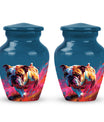 Vibrant Memorial Ashes Urn - Bulldog Funeral Cremation Urn For Pets