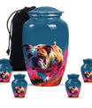 Vibrant Memorial Ashes Urn - Bulldog Funeral Cremation Urn For Pets