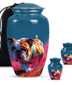 Vibrant Memorial Ashes Urn - Bulldog Funeral Cremation Urn For Pets