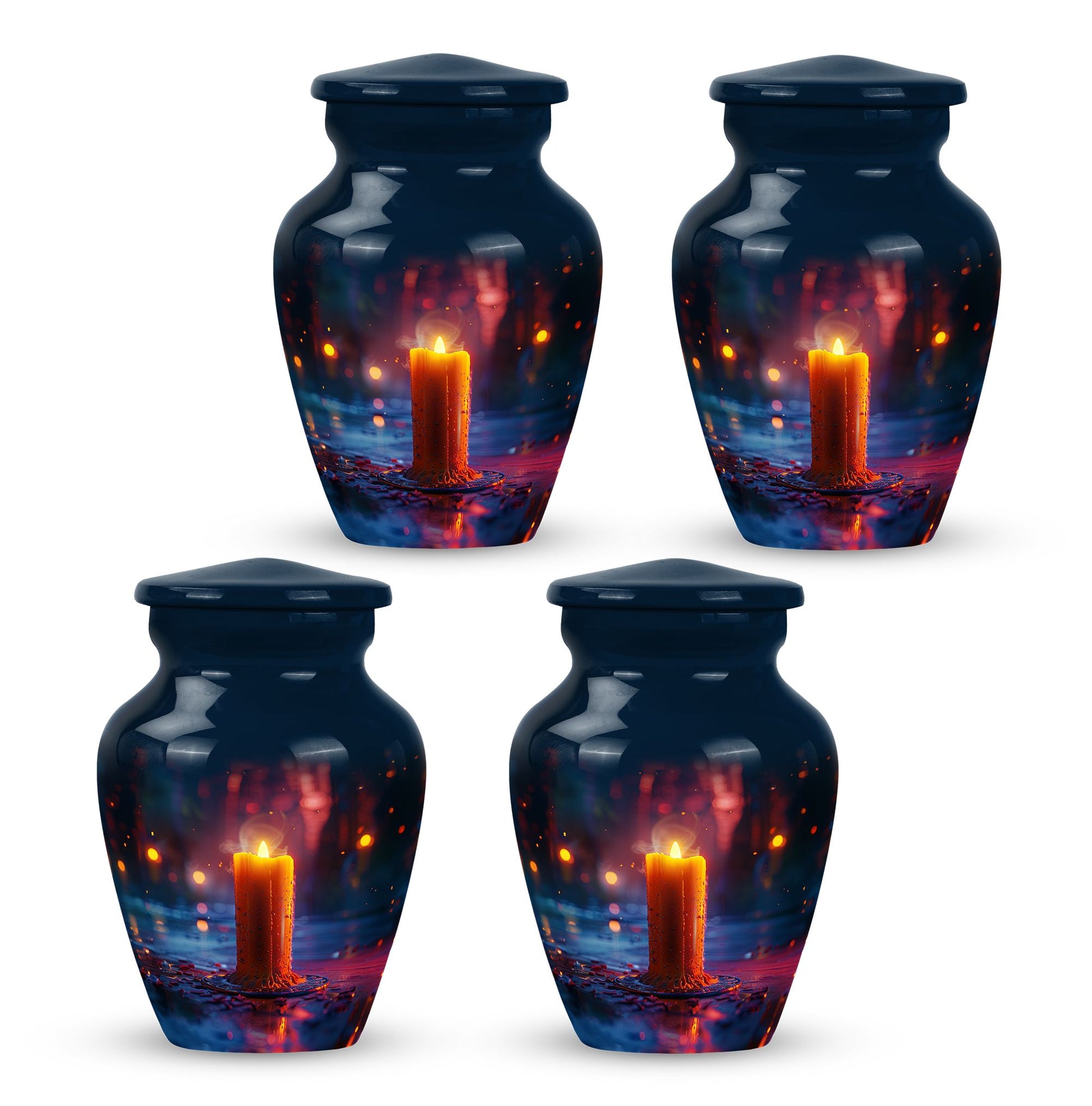 Candlelight Memorial Tribute Urn For Men - Majestic Ashes Memorial Urns