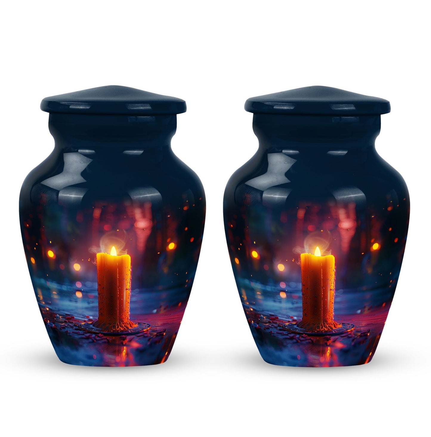 Personalized Candle Memorial Urn for Men - 10-inch, 200 cu in - Yatskia