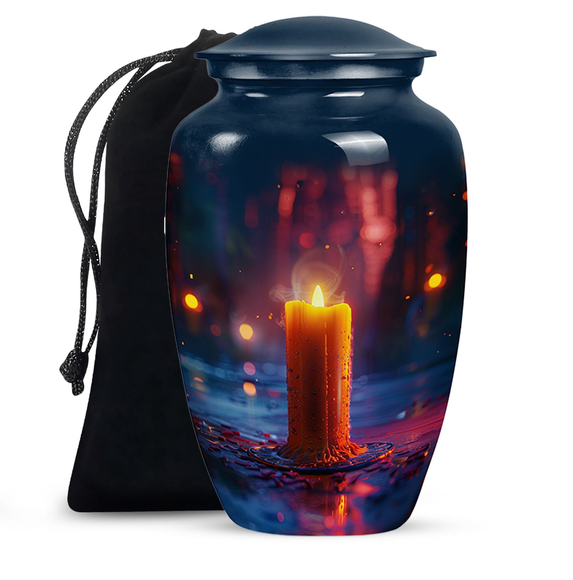 Candlelight Memorial Tribute Urn For Men - Majestic Ashes Memorial Urns
