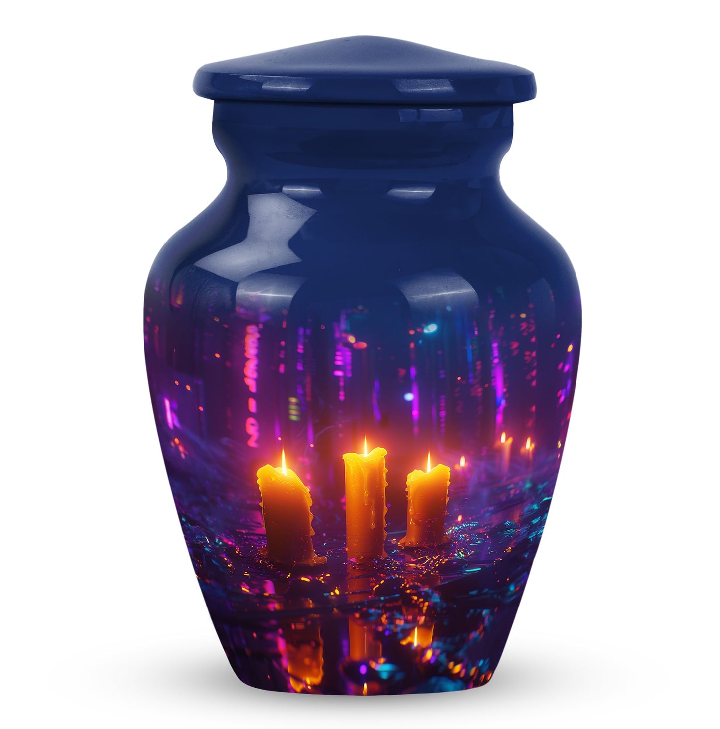 Personalized Candle Cremation Urn for Human Ashes - 10-inch, 200 cu in - Yatskia