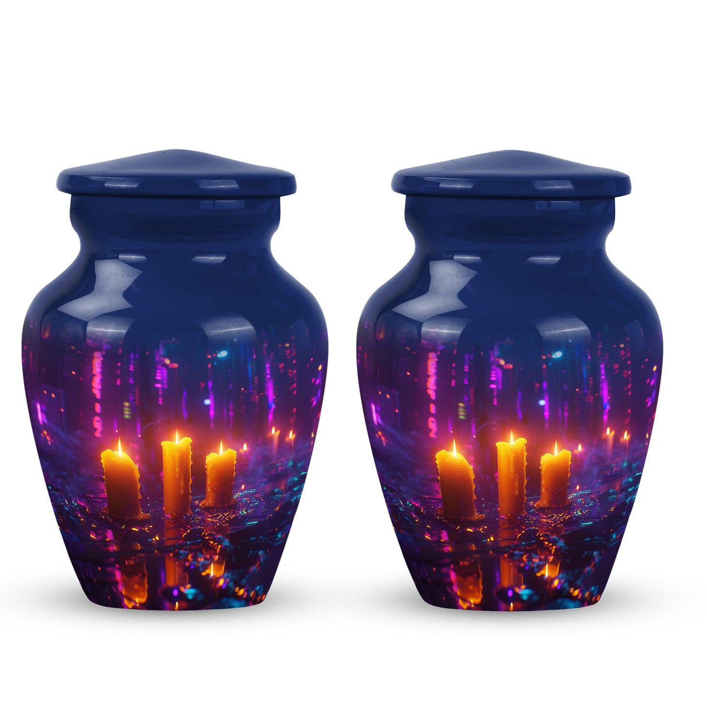 Personalized Candle Cremation Urn for Human Ashes - 10-inch, 200 cu in - Yatskia