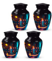 Glowing Candle Memorial Tribute Urn - Neon Urn For Male & Female