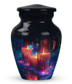 Neon Melting Candle Urn Tribute - Candle Funeral Cremation Urn For Ashes