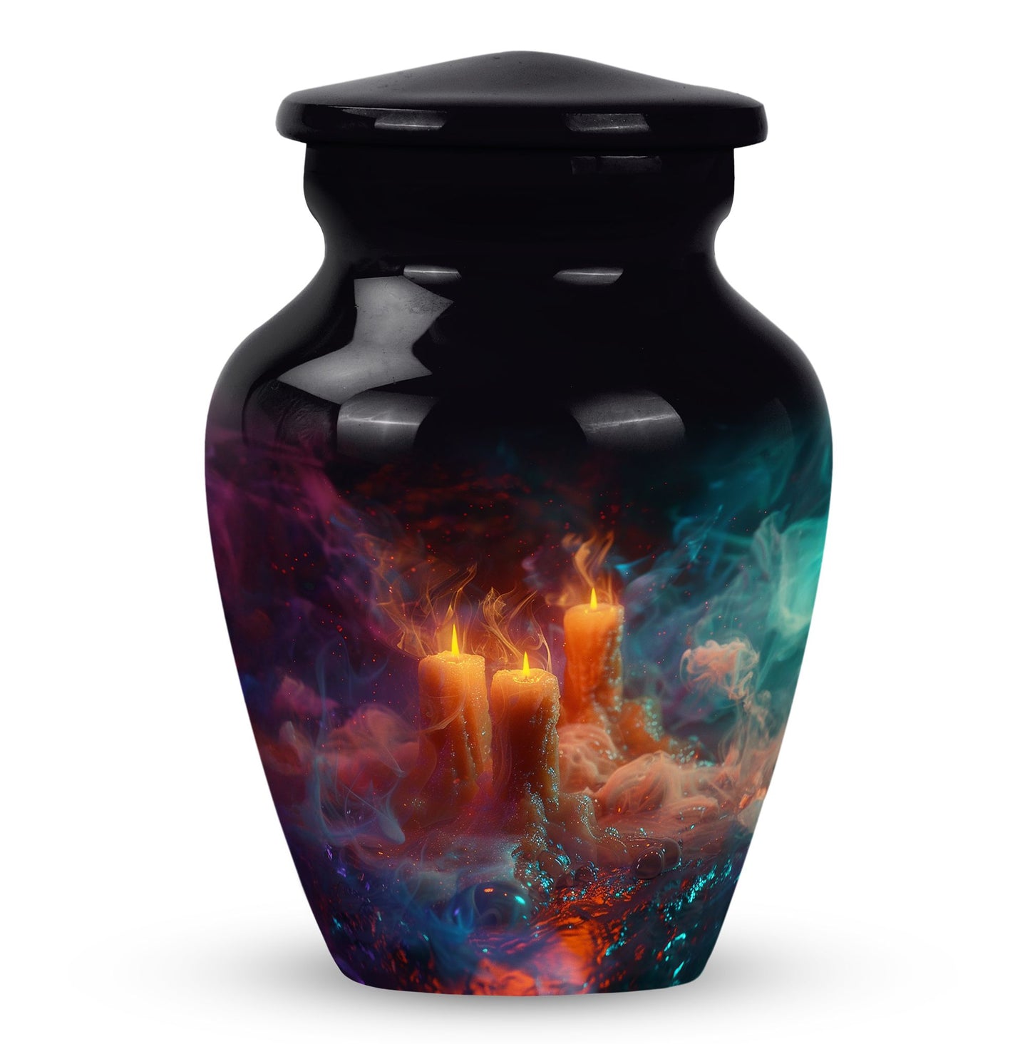 Personalized Candle Memorial Urn for Human Ashes - 10-inch, 200 cu in - Yatskia