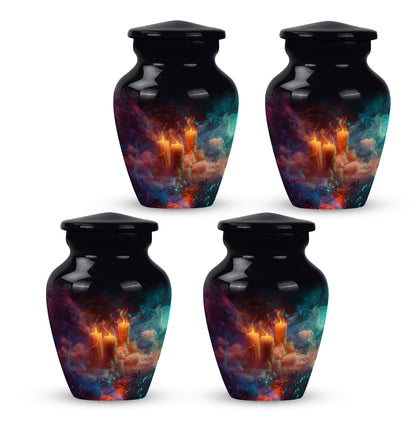Personalized Candle Memorial Urn for Human Ashes - 10-inch, 200 cu in - Yatskia