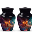Mystic Vapor Candle Urn - Cosmic Candle Urn Large Memorial For Ashes