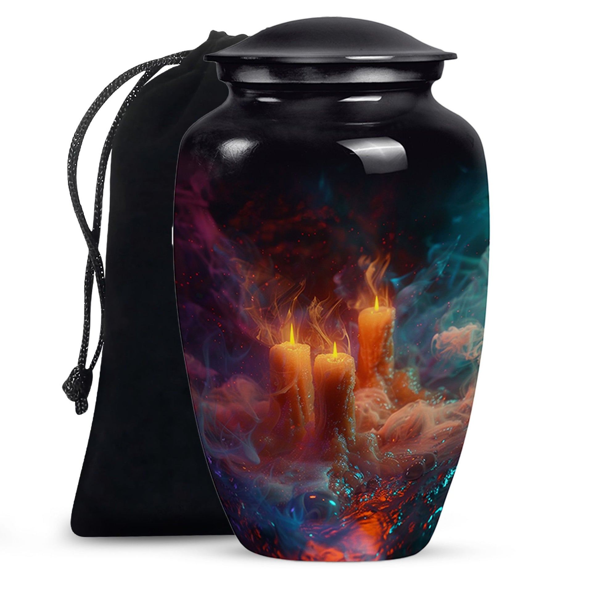 Mystic Vapor Candle Urn - Cosmic Candle Urn Large Memorial For Ashes