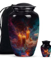 Mystic Vapor Candle Urn - Cosmic Candle Urn Large Memorial For Ashes