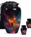 Mystic Vapor Candle Urn - Cosmic Candle Urn Large Memorial For Ashes