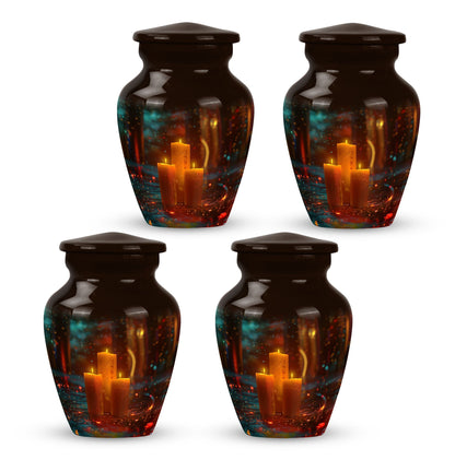 Personalized Candle Memorial Urn for Adult Male - 10-inch, 200 cu in - Yatskia