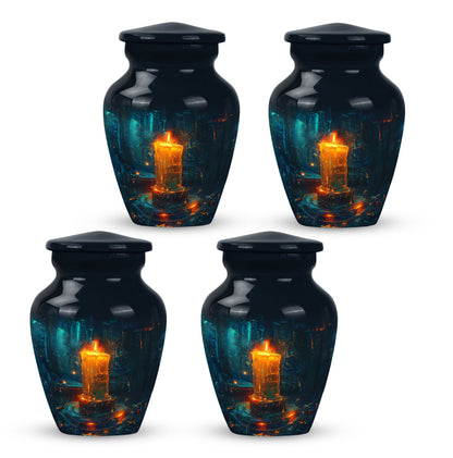 Personalized Candle Cremation Urn for Human Ashes - 10-inch, 200 cu in - Yatskia