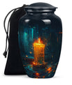 Flaming Candle Urns For Loved Ones - Magical Cremation Ashes Large Urn