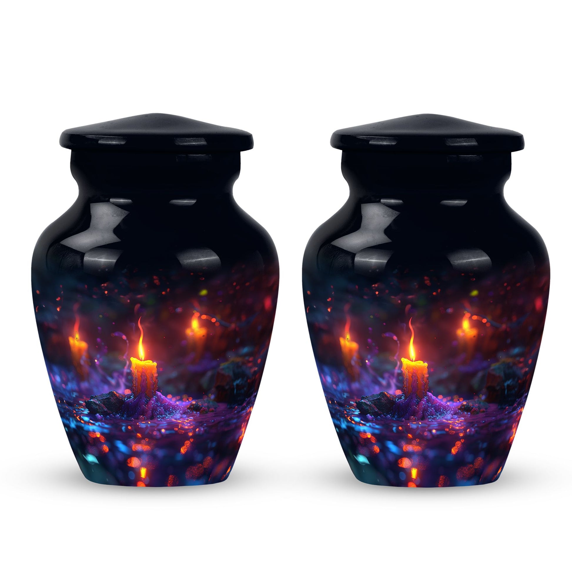 Mystically Glowing Candle Urns - Large Memorial Urns For Ashes
