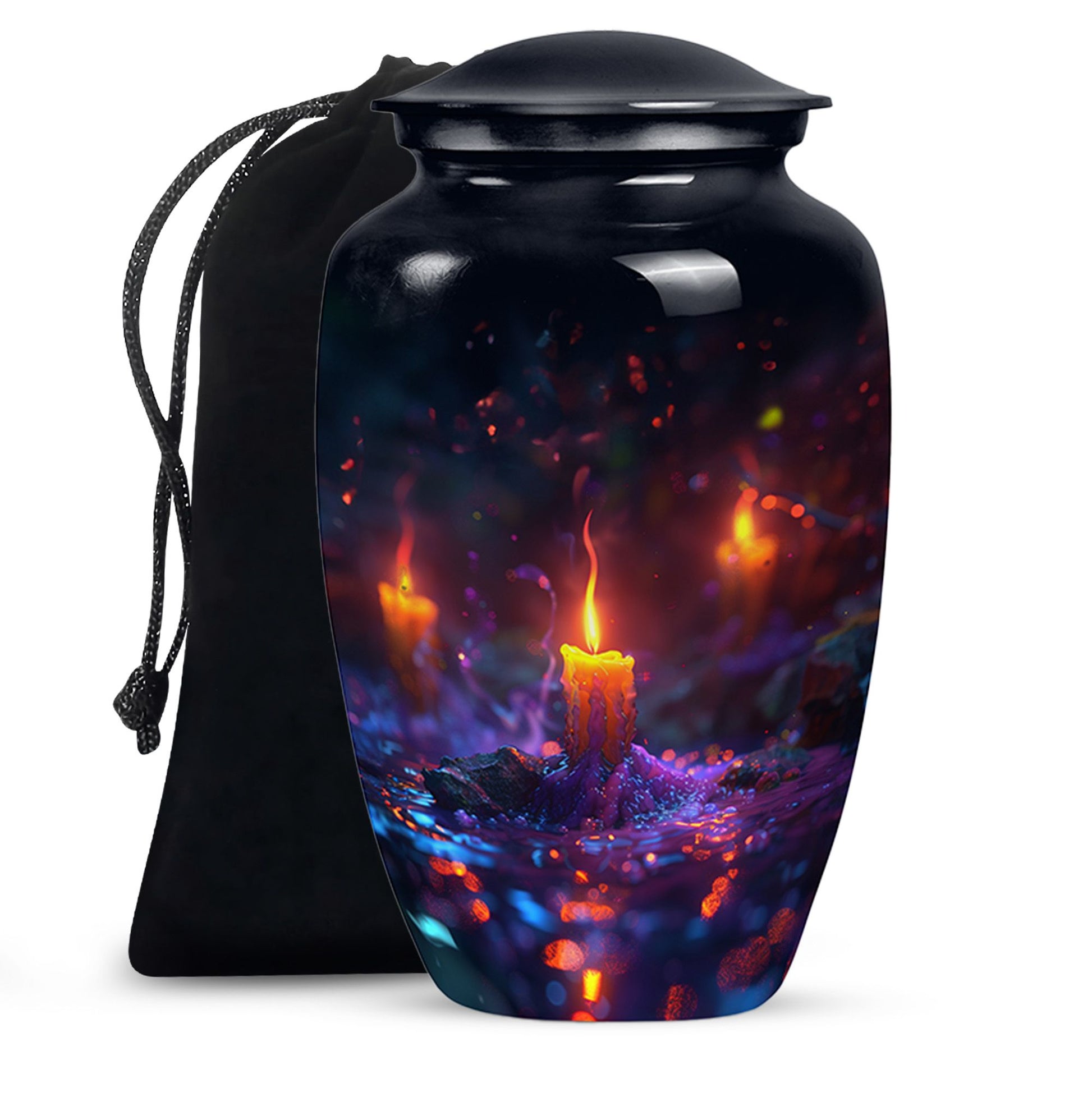Mystically Glowing Candle Urns - Large Memorial Urns For Ashes
