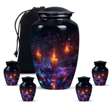 Large Urn With 4 Keepsake Urn