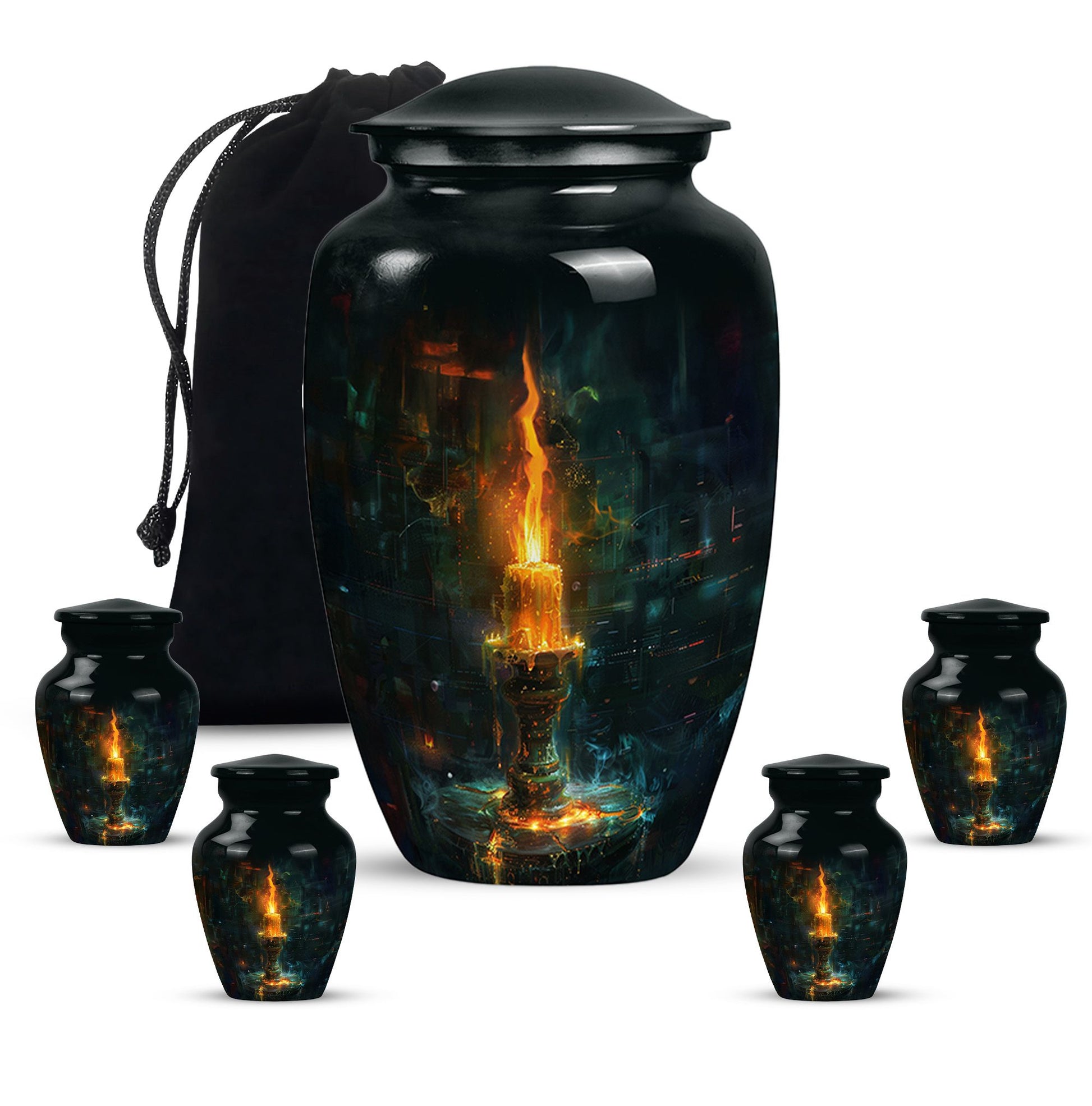 Mystical Candle Urn For Tribute - Candle Cremation Ashes Keepsake