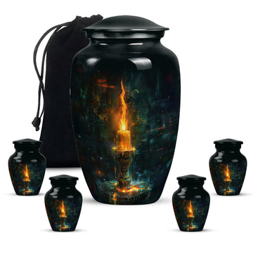 Large Urn With 4 Keepsake Urn