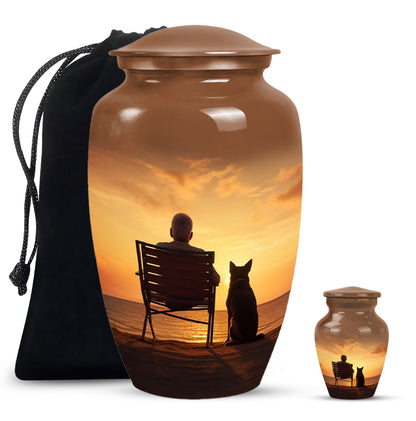 Personalized Pet Cremation Urn for Pet Ashes - 10-inch, 200 cu in - Yatskia