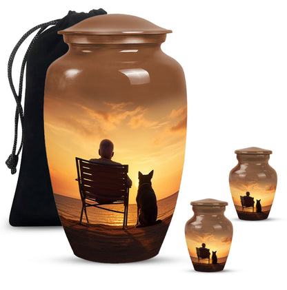 Personalized Pet Cremation Urn for Pet Ashes - 10-inch, 200 cu in - Yatskia