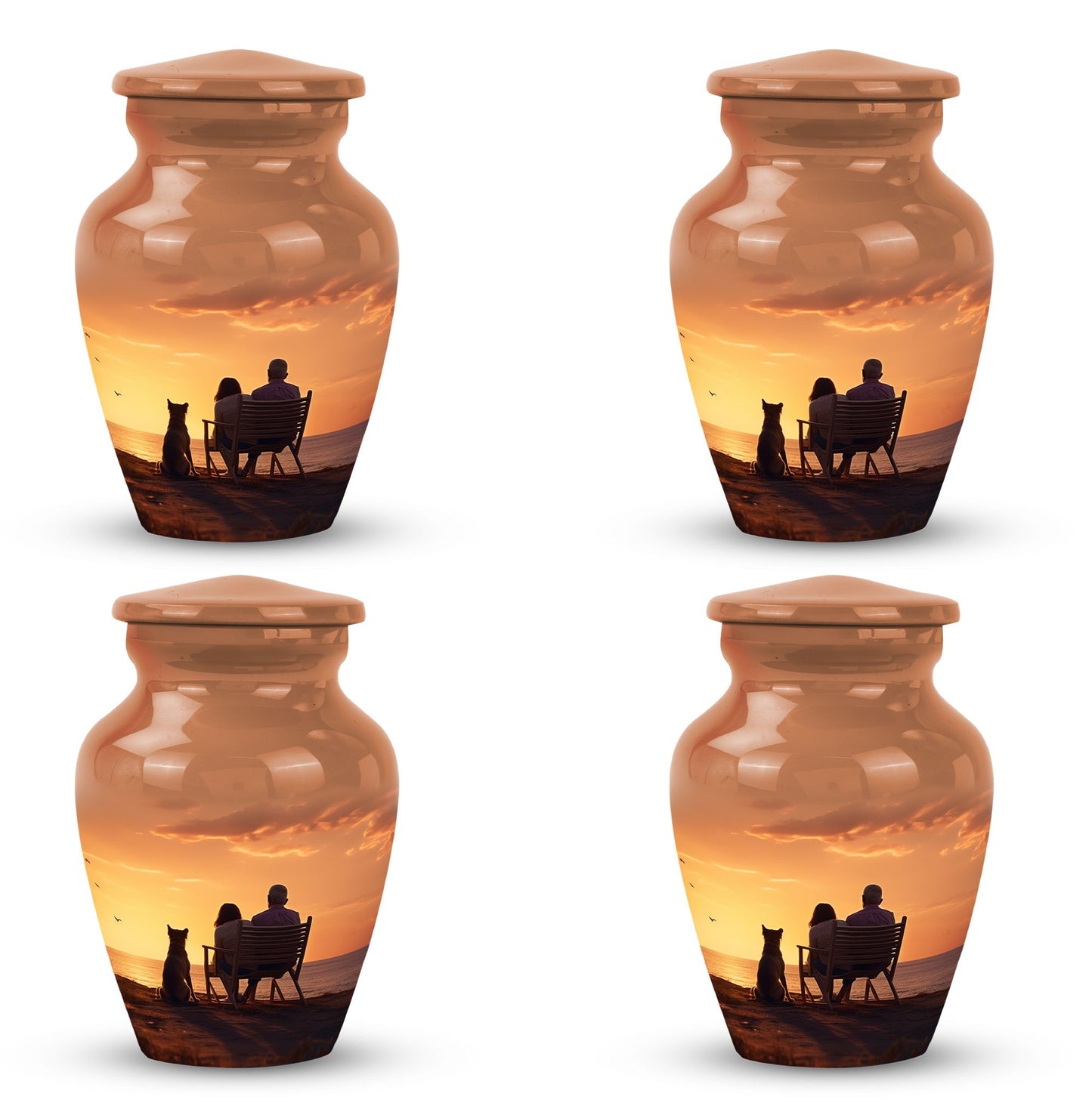 Personalized Pet Keepsake Urn for Pet Ashes - 10-inch, 200 cu in - Yatskia